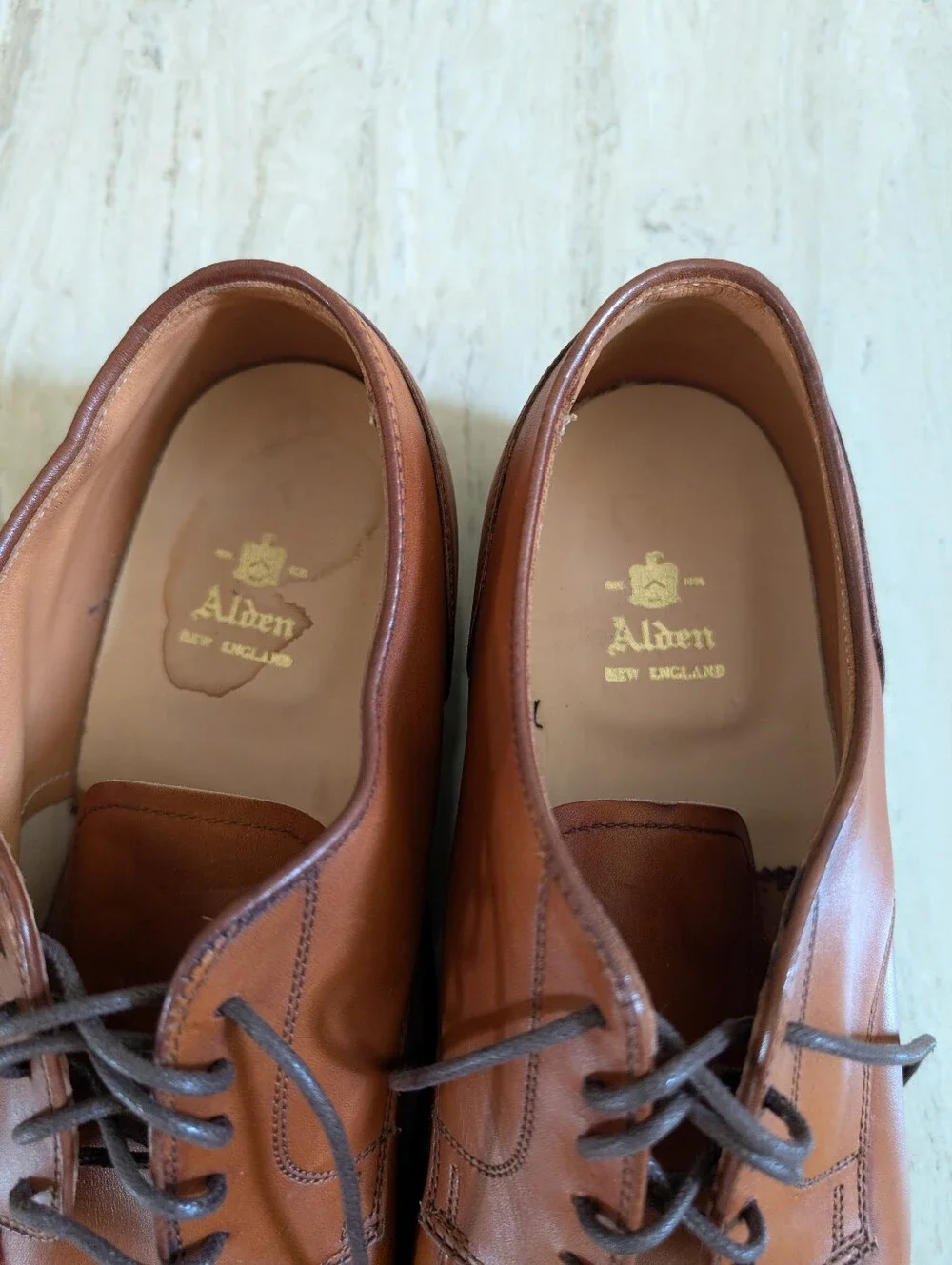Alden 962 Norwegian Front Blucher  Burnished Tan Calf USA Men’s Shoes 11 D/EE